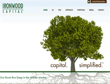 Tablet Screenshot of ironwoodcap.com